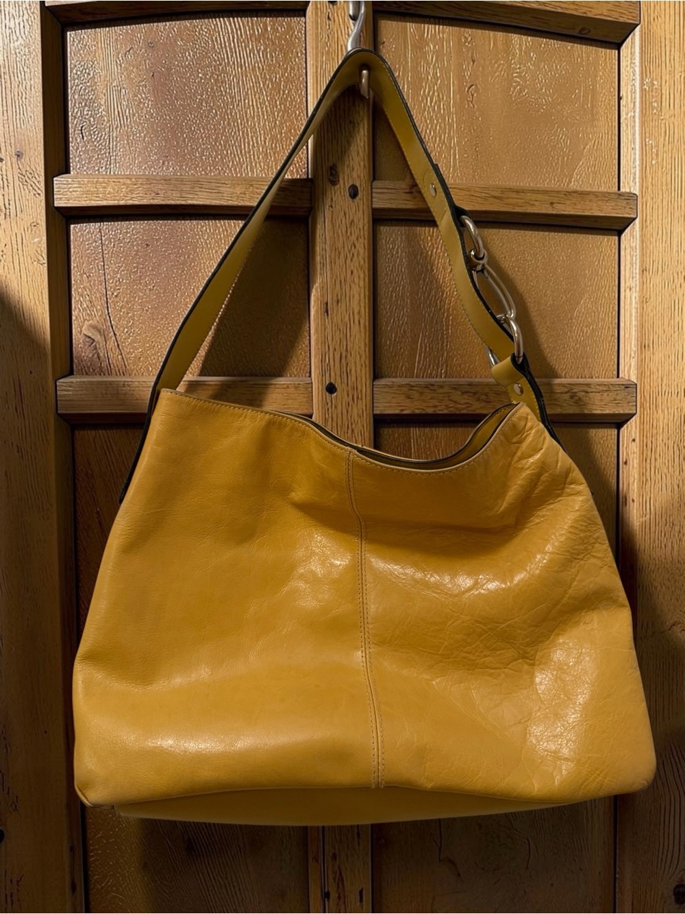 Women’s Mustard Yellow Leather Shoulder Bag